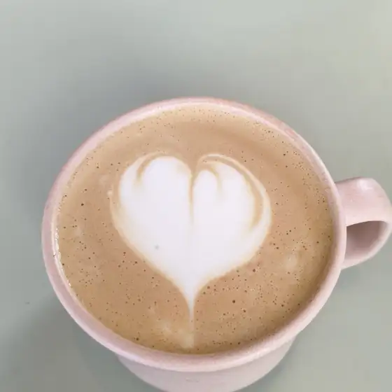 Latte z serduszkiem